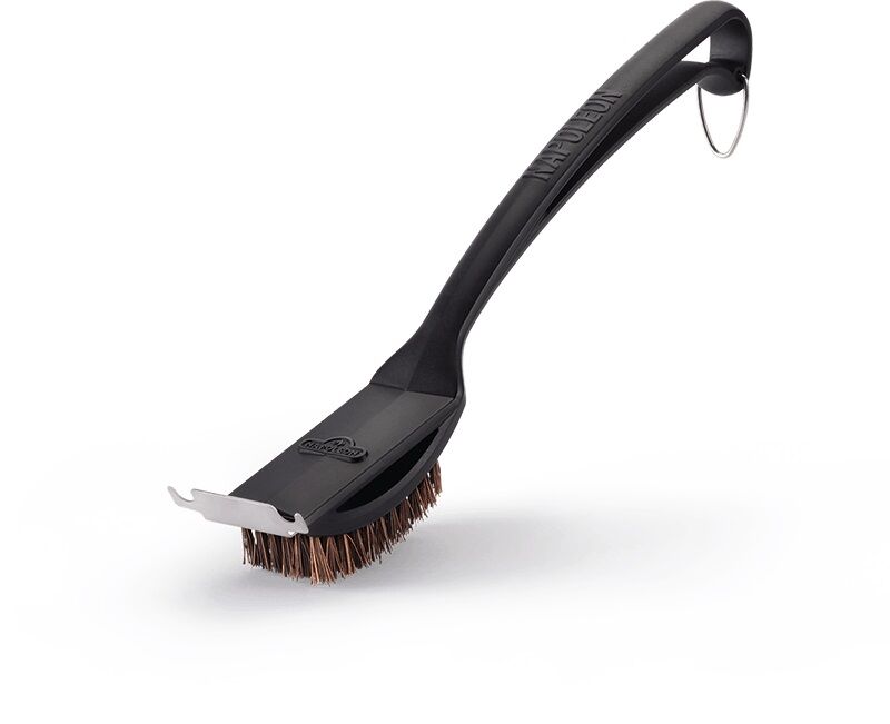 Natural Fiber Grill Brush with Grid Scraper