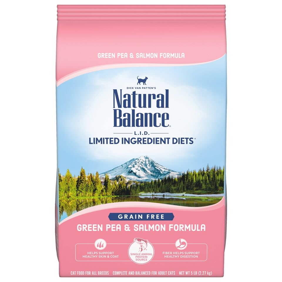 L.I.D. Grain Free Green Pea and Salmon Dry Cat Food, 5-Lb