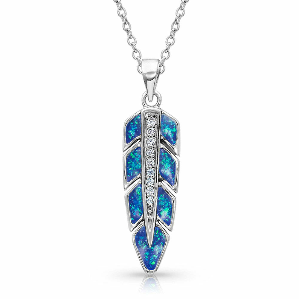 Hawk Feather Opal Necklace