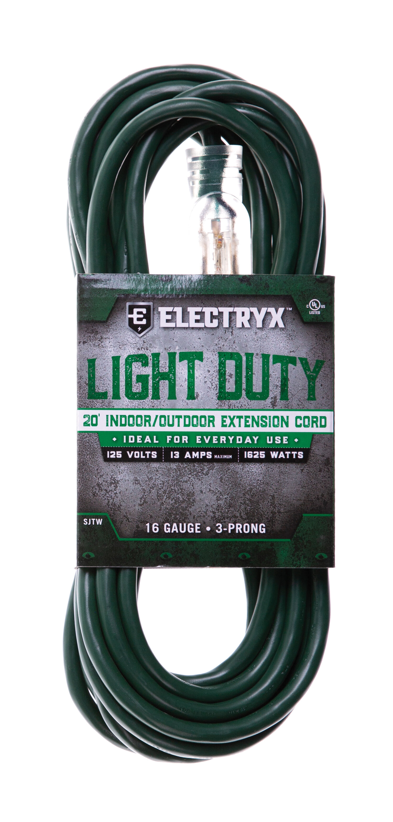 20-Ft 16-Ga Light Duty Extension Cord in White
