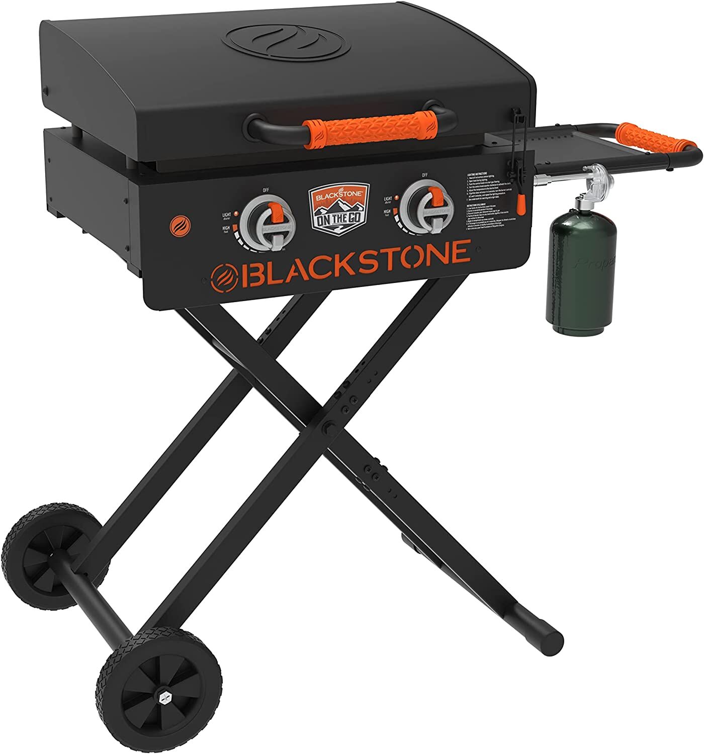 Blackstone On The Go Griddle with Hood & Scissor Legs, 22-In