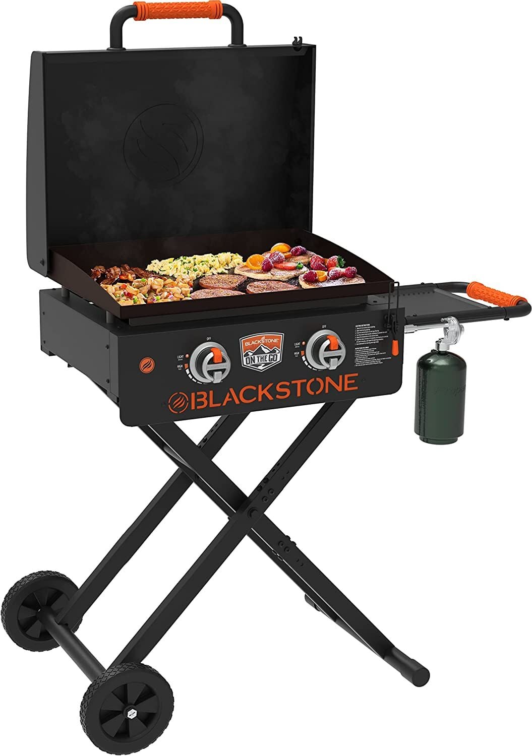 Blackstone On The Go Griddle with Hood & Scissor Legs, 22-In