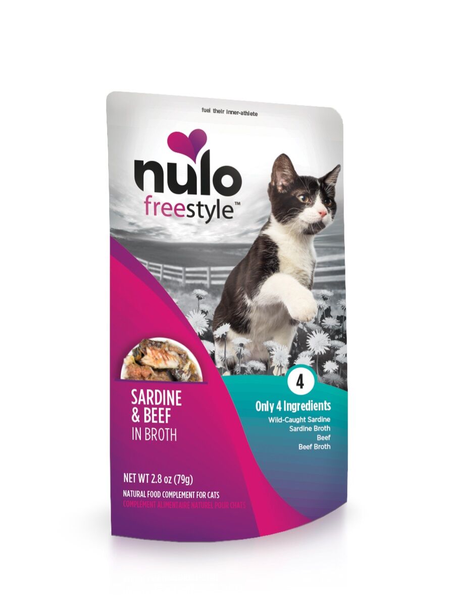 Nulo FreeStyle Cat Sardine & Beef in Broth, 2.8-Oz Pouch