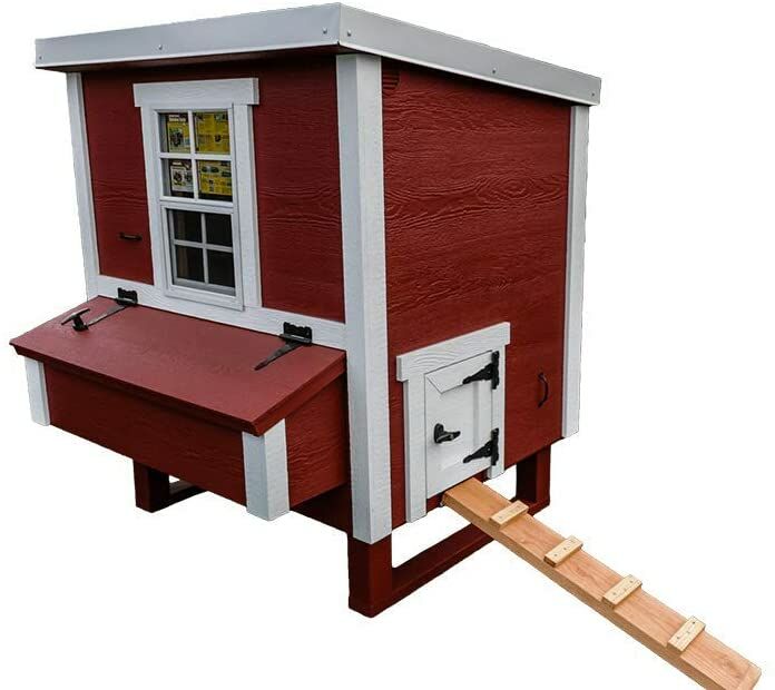 OverEZ Medium Chicken Coop in Red