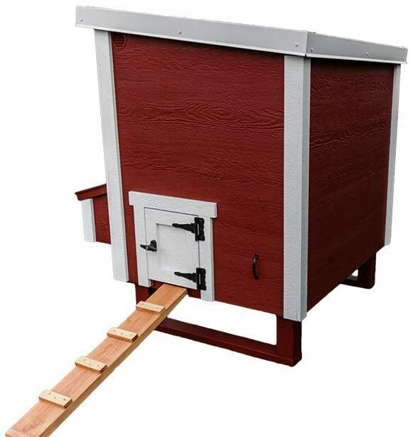 OverEZ Medium Chicken Coop in Red