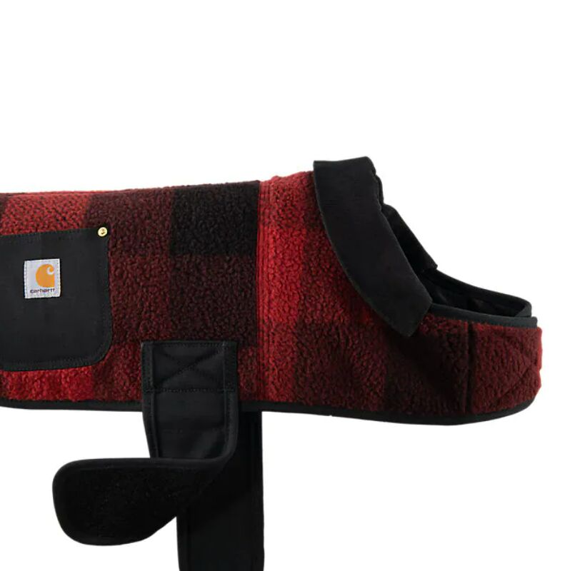 Carhartt Dog Sherpa Insulated Chore Coat in Plaid, Small