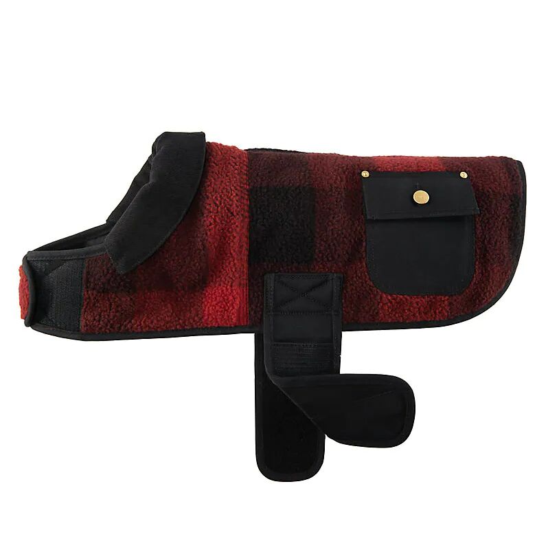 Carhartt Dog Sherpa Insulated Chore Coat in Plaid, Small