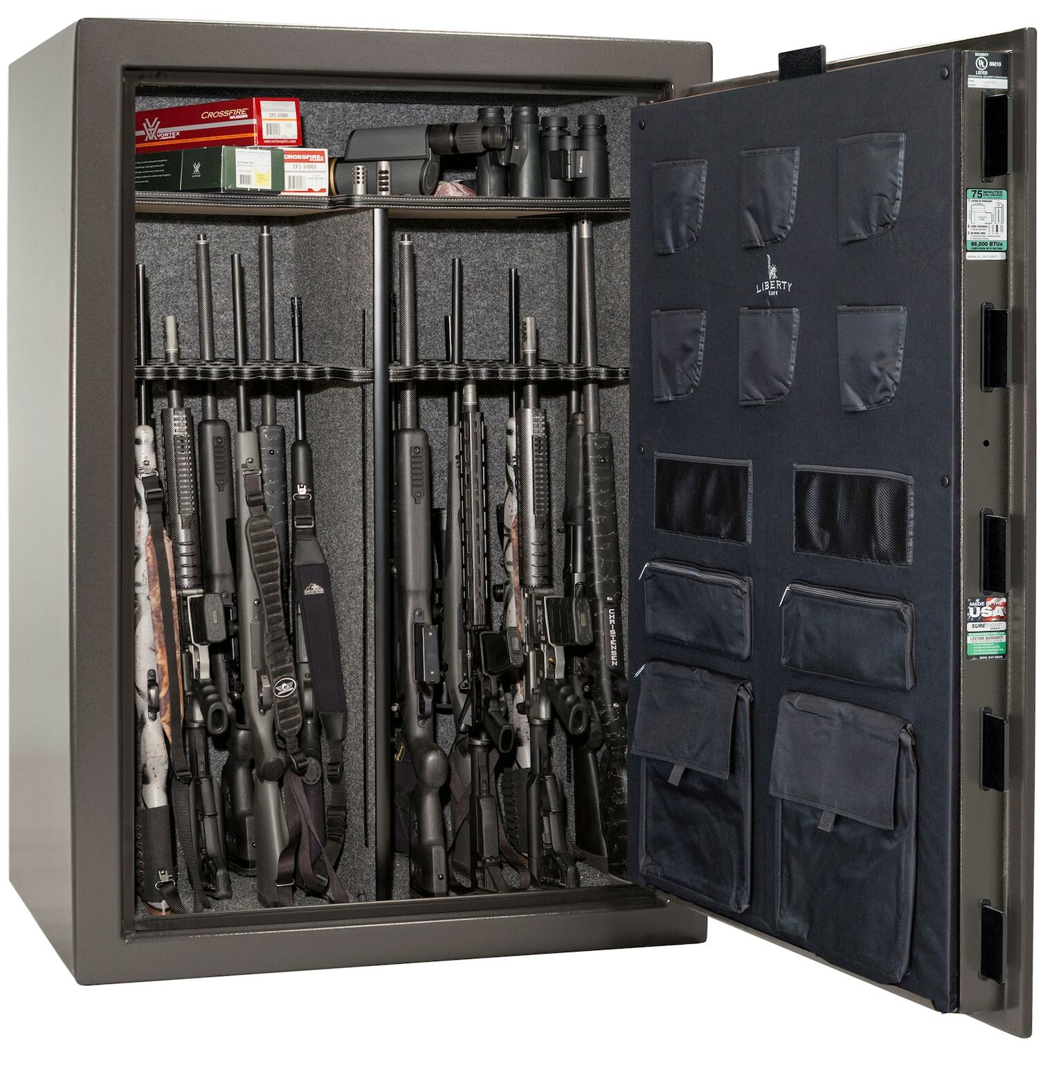 Liberty Safe Patriot 64 Gun Safe With E-Lock in Grey Marble