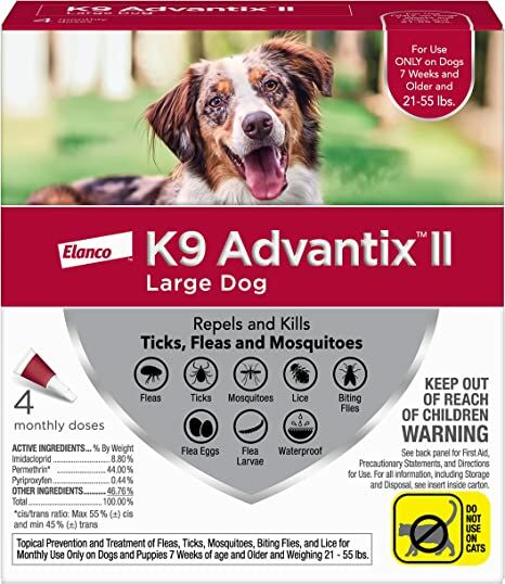 Flea & Tick Prevention for Large Dogs, 4-Pk