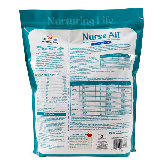 Manna Pro Nurse All Multi-Species Milk Replacer, 3.5-Lb
