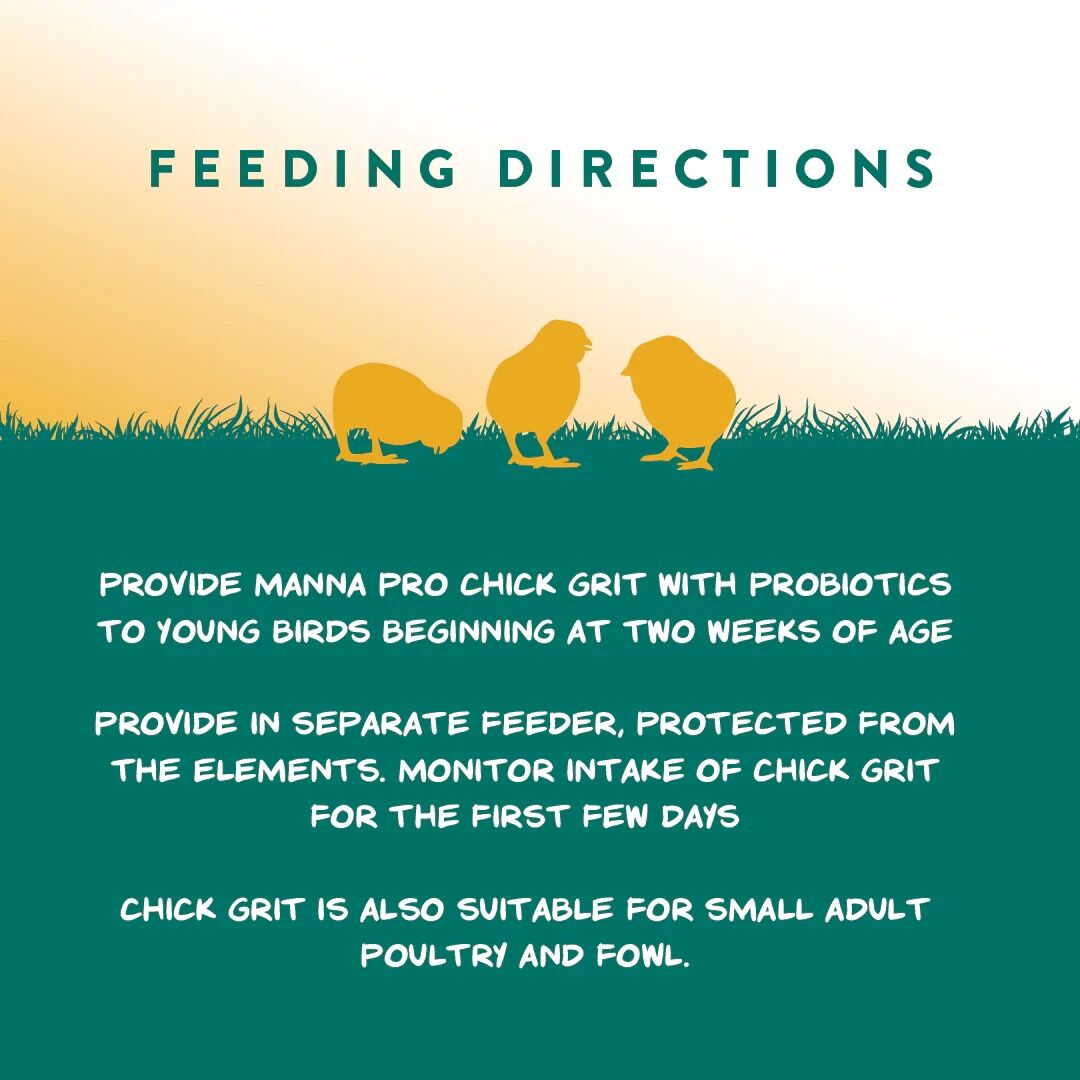 Manna Pro Chick Grit With Probiotics, 5-Lb