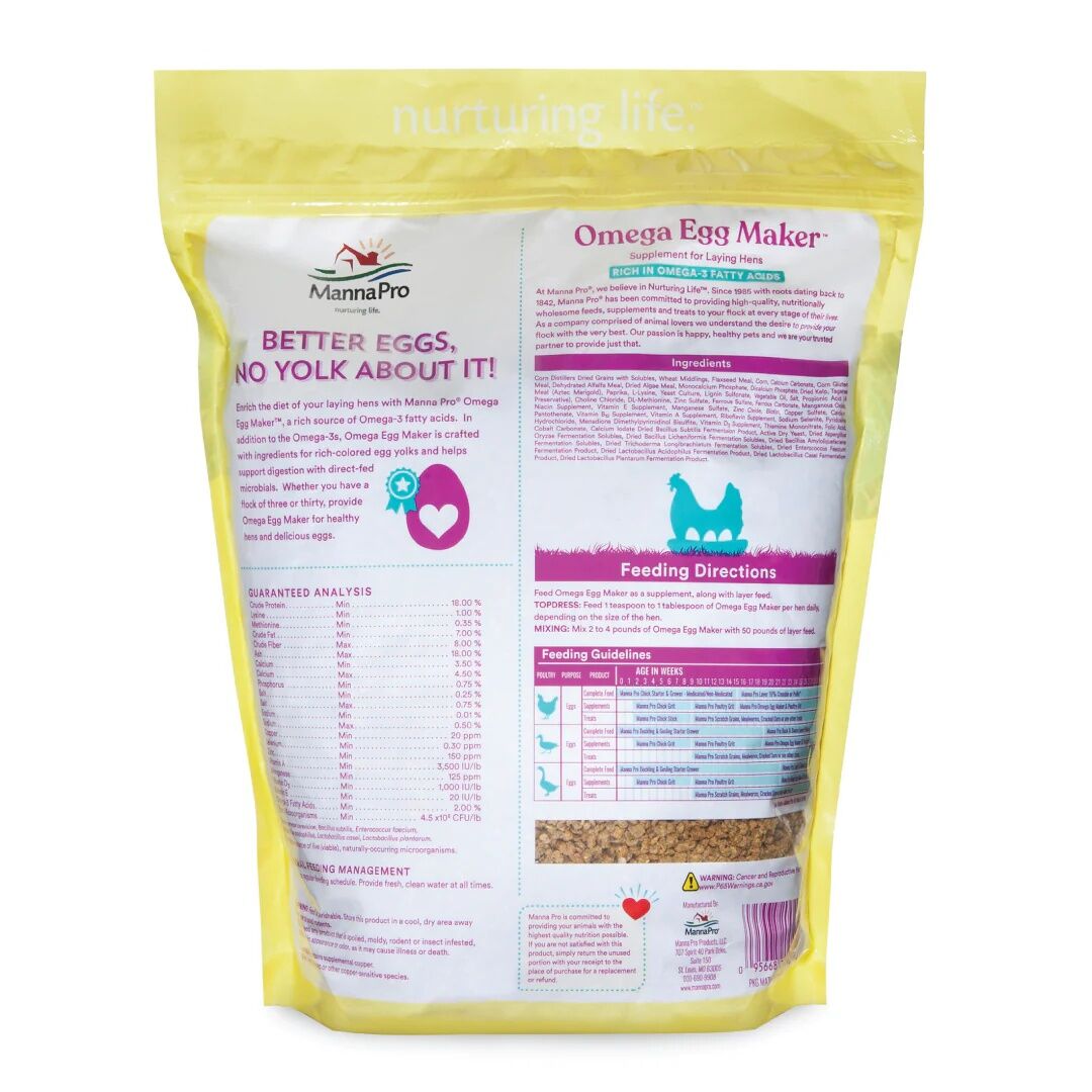 Manna Pro Omega Egg Maker Supplement, 5-Lb