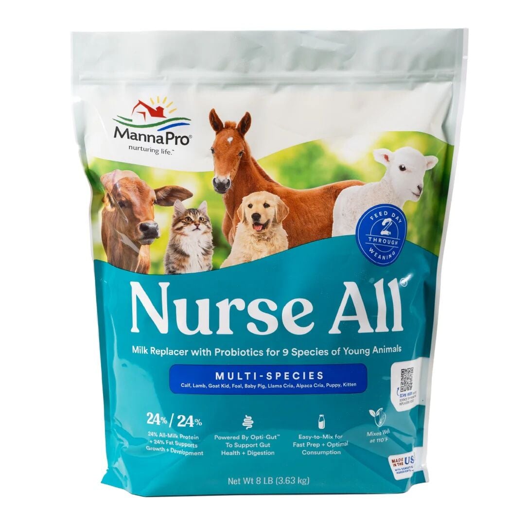 Manna Pro Nurse All Multi-Species Milk Replacer, 8-Lb