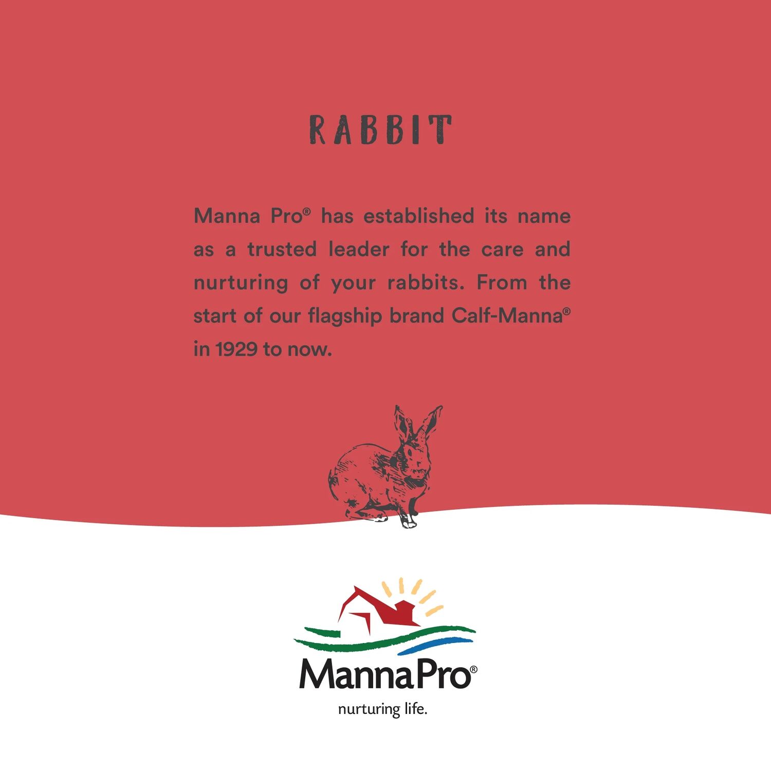 Manna Pro Select Series Gro Formula Rabbit Feed, 50-Lb