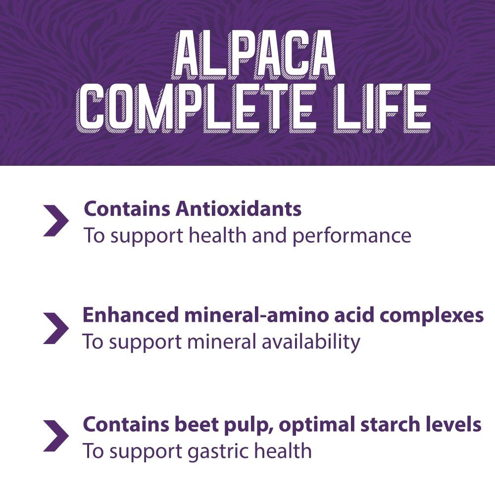 Mazuri Alpaca Complete Life Feed, 40-Lb