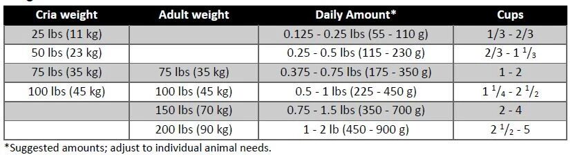Mazuri Alpaca Complete Life Feed, 40-Lb