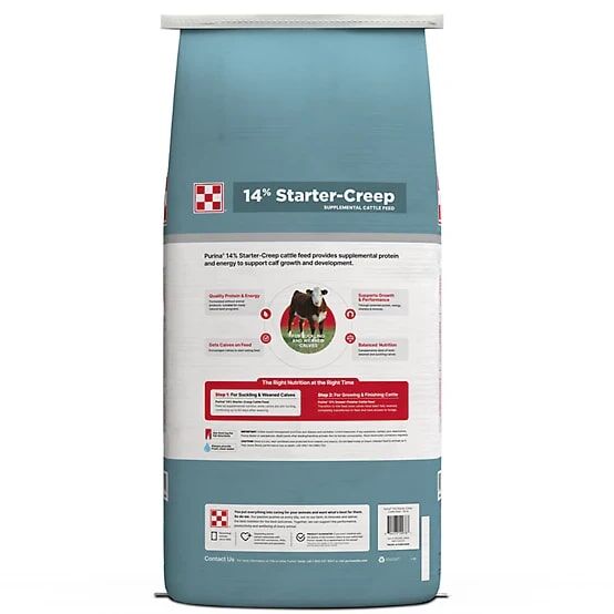 Purina 14% Cattle Starter-Creep Feed, 50-Lb