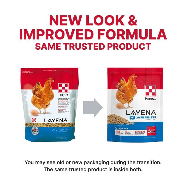 Purina Layena Pellets 16% Layer Hen Feed, 50-Lb