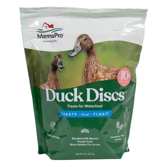 Manna Pro Duck Discs Treats For Waterfowl, 1-Lb