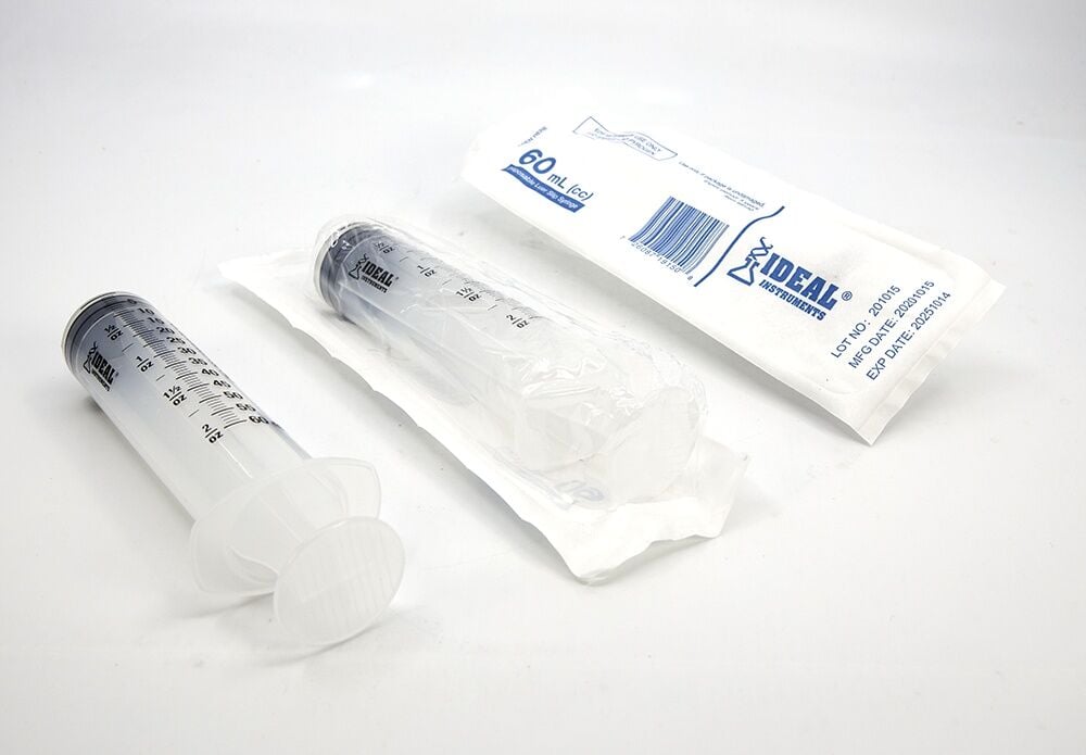 Neogen Ideal Disposable Luer Slip Syringes, 60-cc, 20-Pk