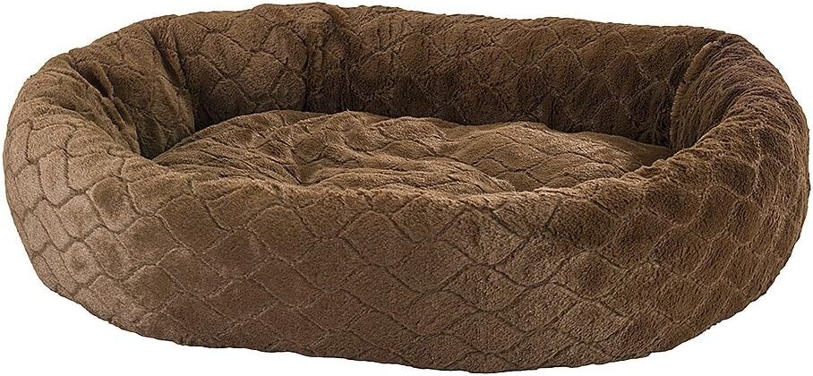 Ethical Pet Sleep Zone Chocolate Diamond Cut Lounger Pet Bed, 27-In x 21-In