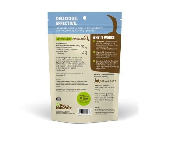 Pet Naturals Calming for Cats Chews, 30-Pk