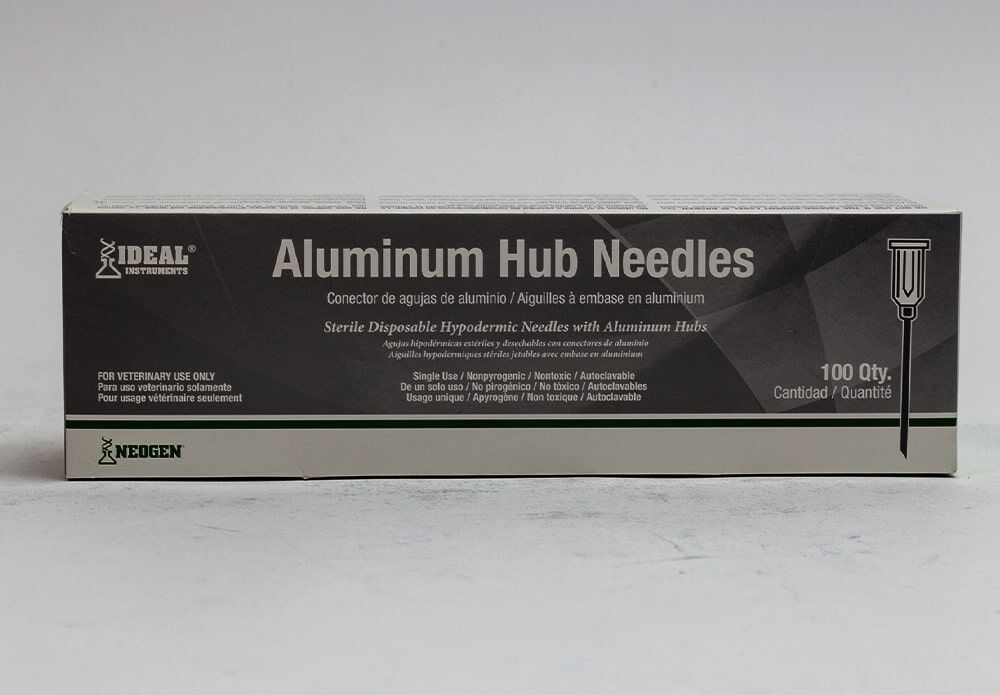 Ideal Aluminum Hub Needle, 14G X 1.5-In, 100-Box