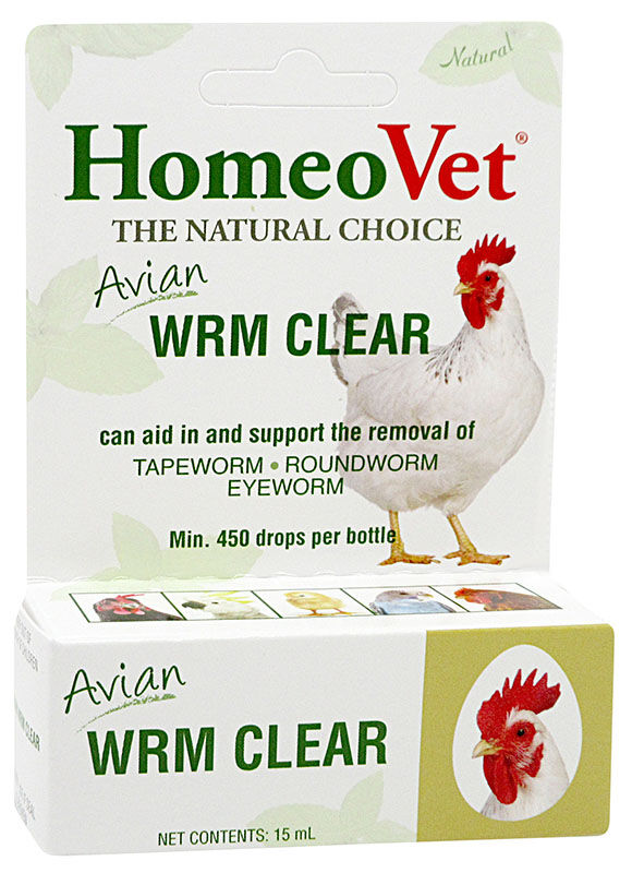 HomeoVet Avian WRM Clear Worm Treatment, 15-ml
