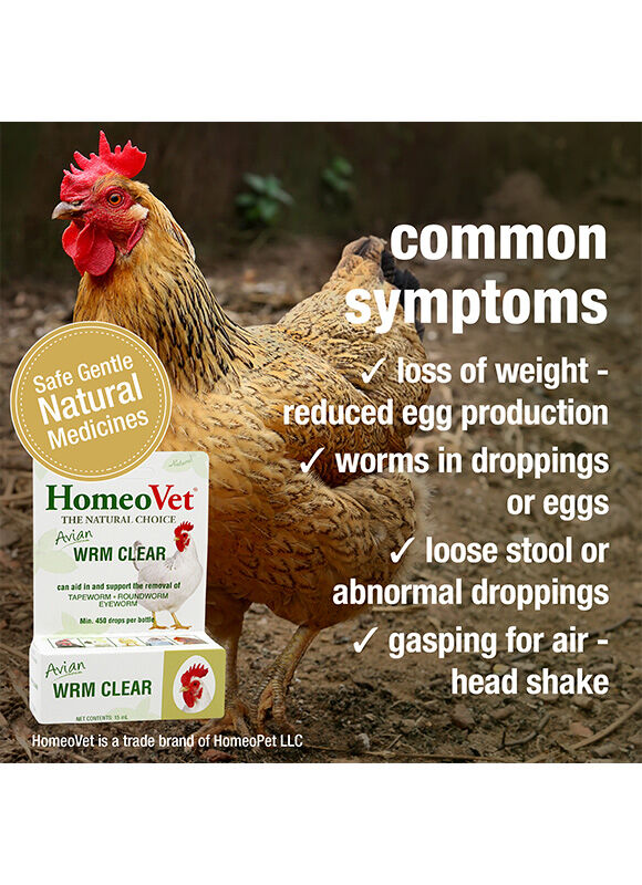 HomeoVet Avian WRM Clear Worm Treatment, 15-ml
