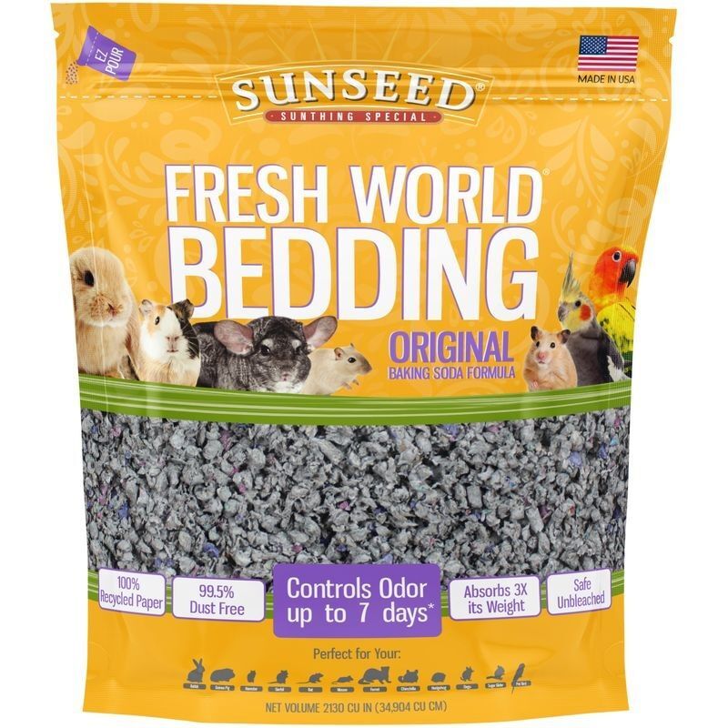 Sunseed Fresh World Bedding Original For Small Animal & Bird, 975-Cu In