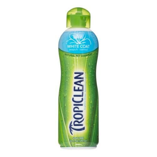 Tropiclean White Coat Natural Pet Shampoo - 20 oz, Awapuhi & Coconut