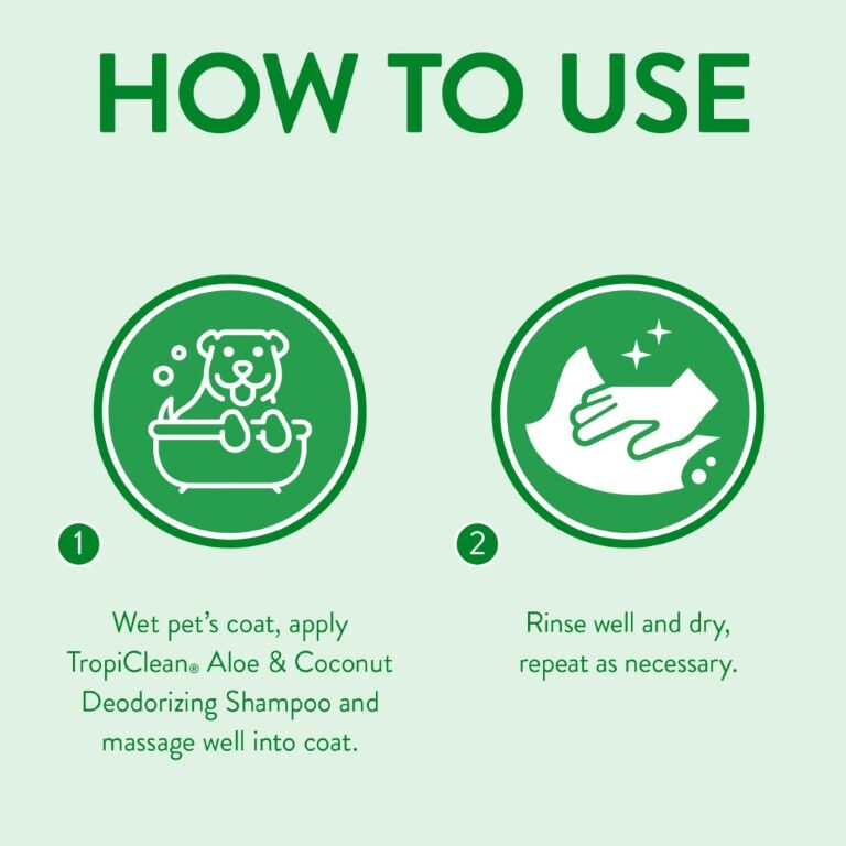 TropiClean Aloe & Coconut Deodorizing Shampoo for Pets, 20-Oz