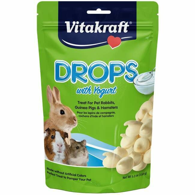 Vitakraft Drops With Vanilla Yogurt Flavor Small Animal Treats, 5.3-Oz