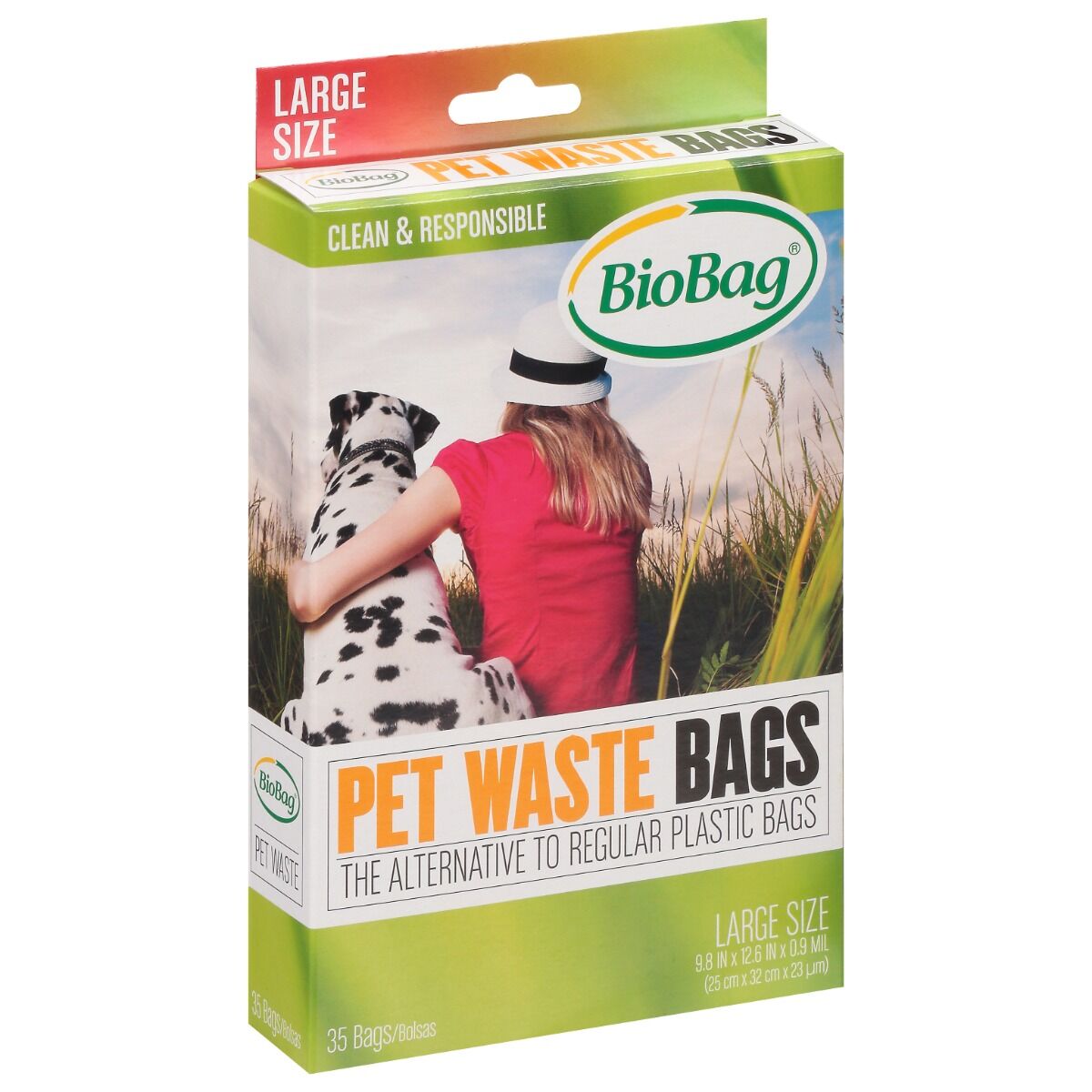 BioBag Large Dog Waste Bags, 35-Ct