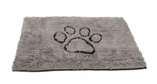 D.GS Dirty Dog Doormat - Gray, L