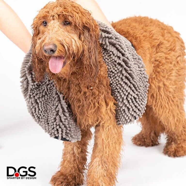 D.GS Grey Dirty Dog Shammy Towel, 13-In x 31-In