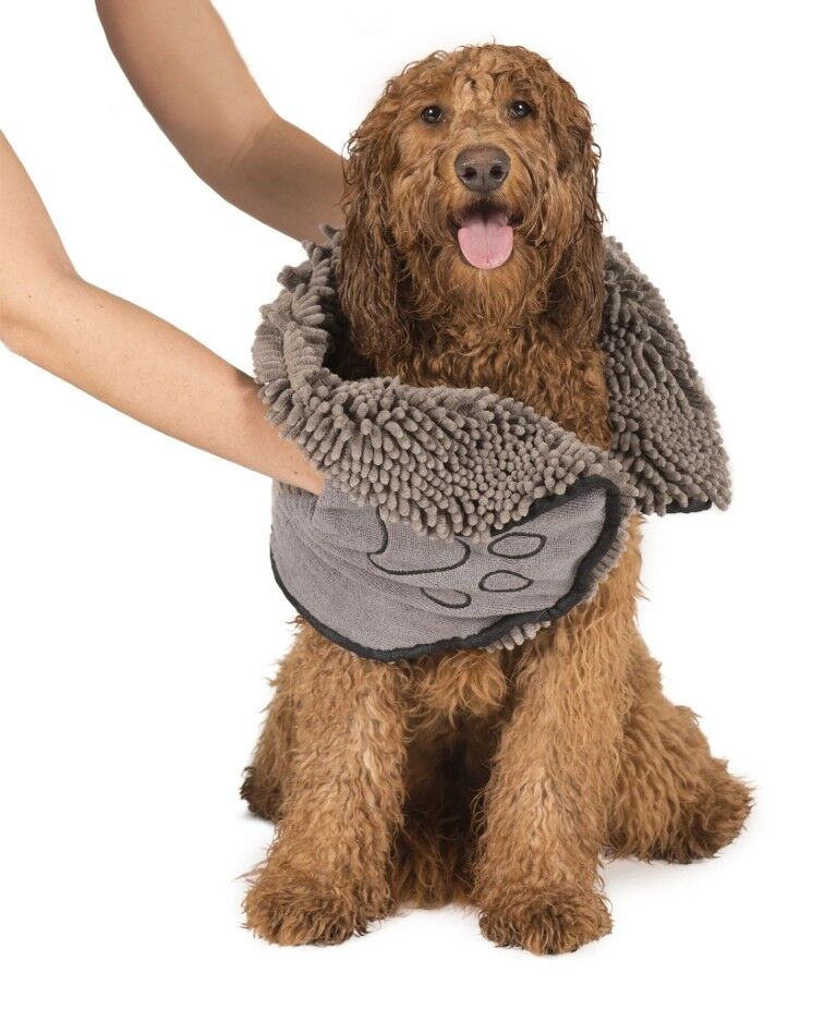 D.GS Grey Dirty Dog Shammy Towel, 13-In x 31-In
