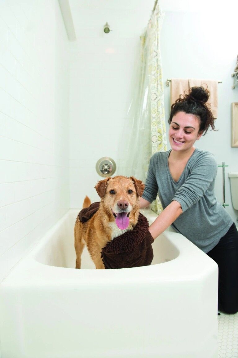 D.GS Grey Dirty Dog Shammy Towel, 13-In x 31-In
