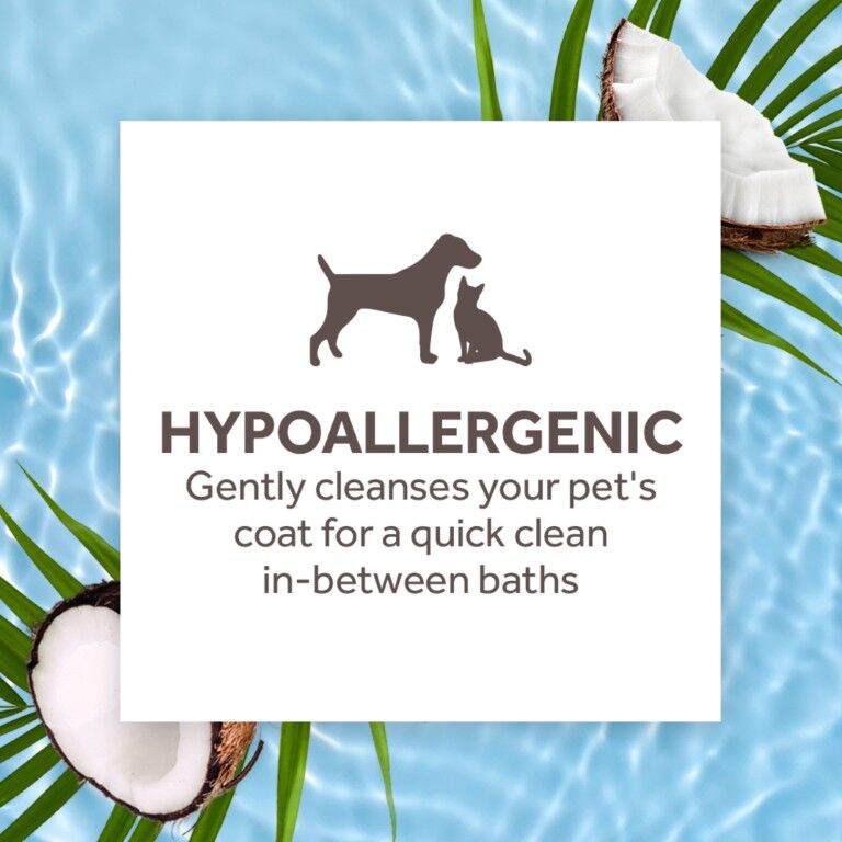 TropiClean Hypoallergenic Waterless Shampoo, 7.4-Oz
