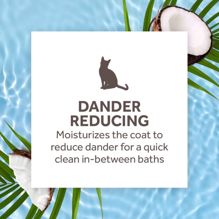 TropiClean Dander Reducing Waterless Cat Shampoo, 7.4-Oz