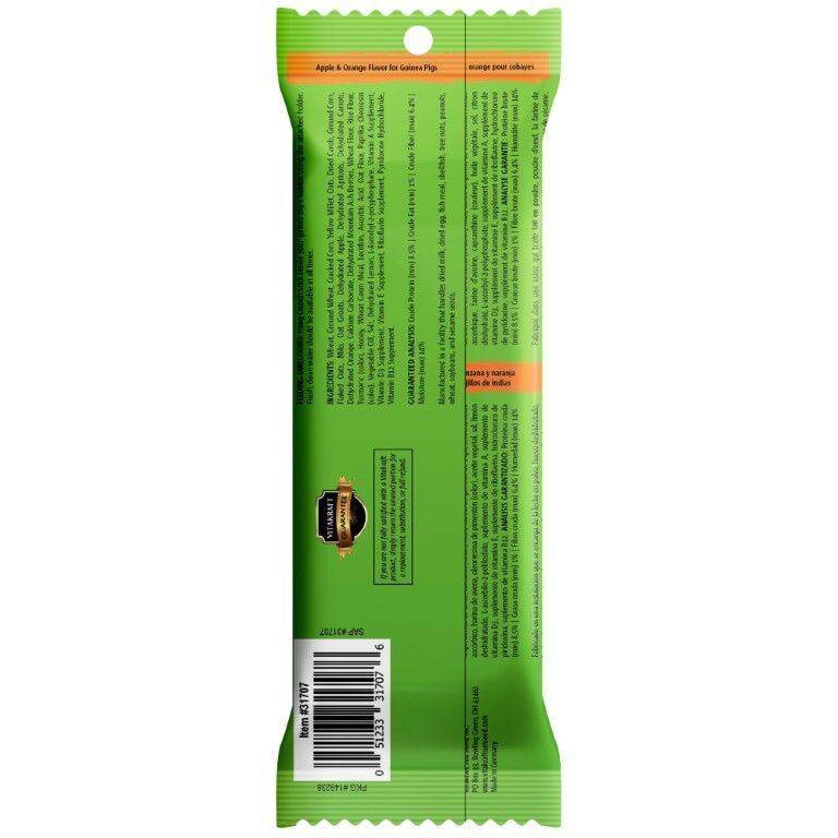 Vitakraft Crunch Sticks Guinea Pig Treat Apple & Orange Flavor, 3.5-Oz