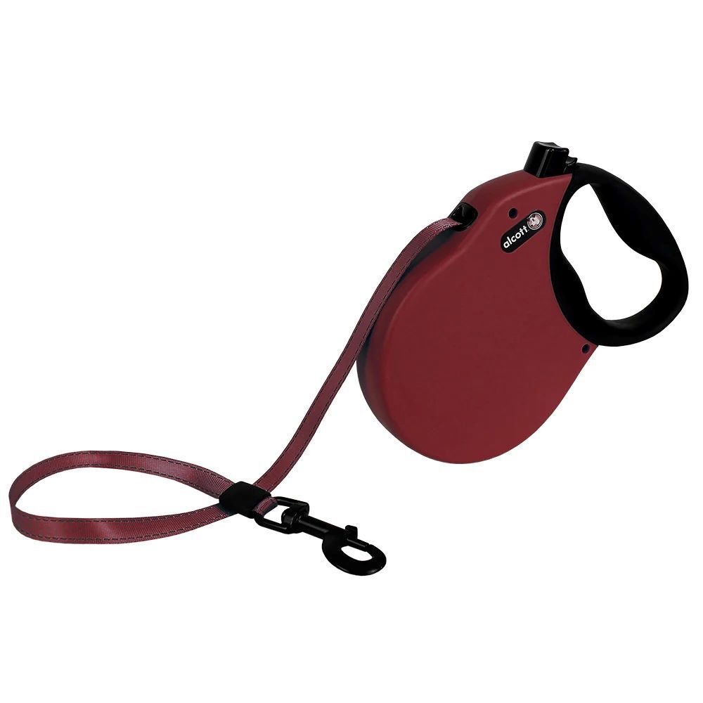 Alcott Small/Medium Red Expedition Retractable Leash, 24-Ft