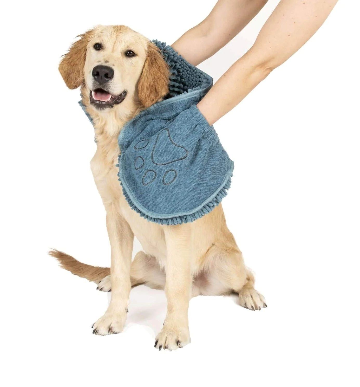 Dog Gone Smart Pacific Blue Dirty Dog Shammy Towel, 13-In x 31-In
