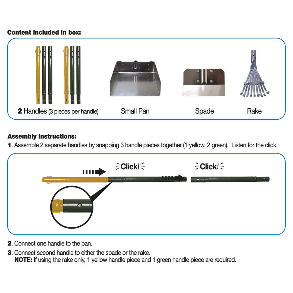 Four Paws Wee-Wee Rake, Spade, & Pan Scooper Set, Small