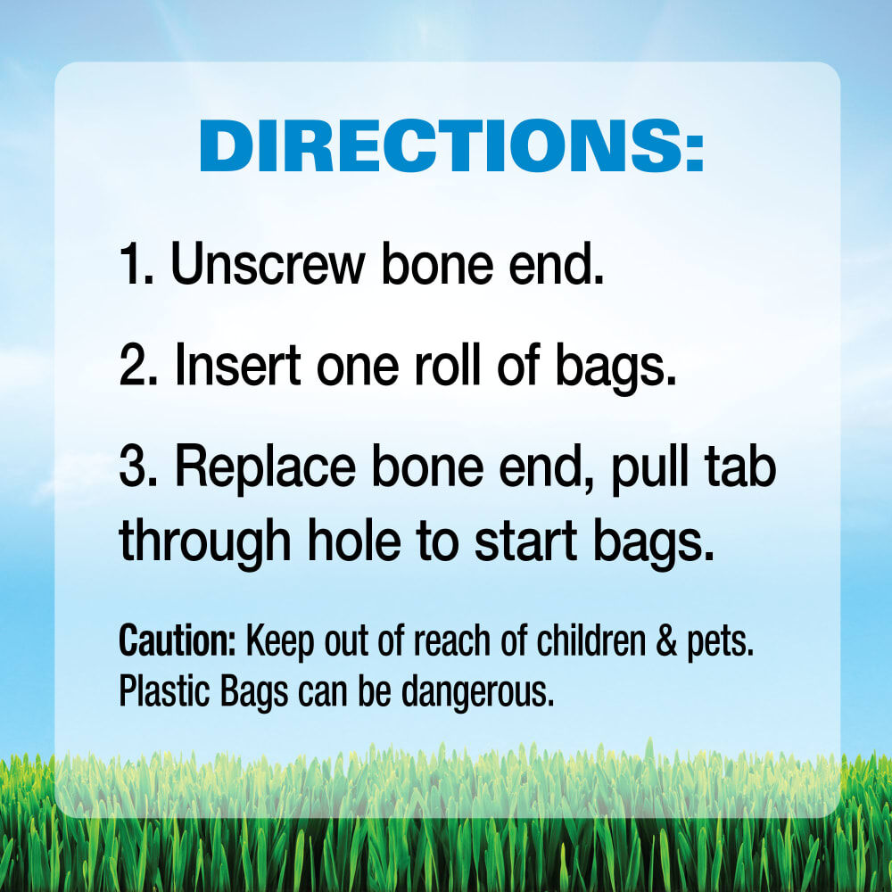 Four Paws Wee-Wee Outdoor Bone Shape Dispenser With Heavy Duty Waste Bags, 30-Ct