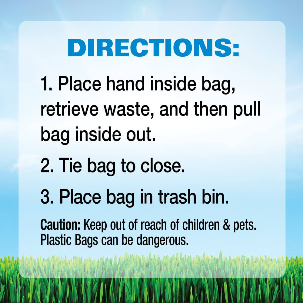 Four Paws Wee-Wee Outdoor Heavy Duty Waste Bags Refill, 90-Ct
