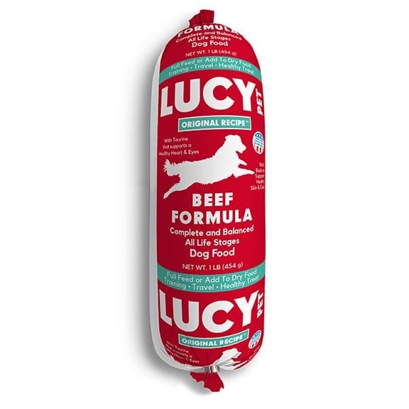 Lucy Pet Original Recipe Beef Formula Dog Food Roll, 1-Lb