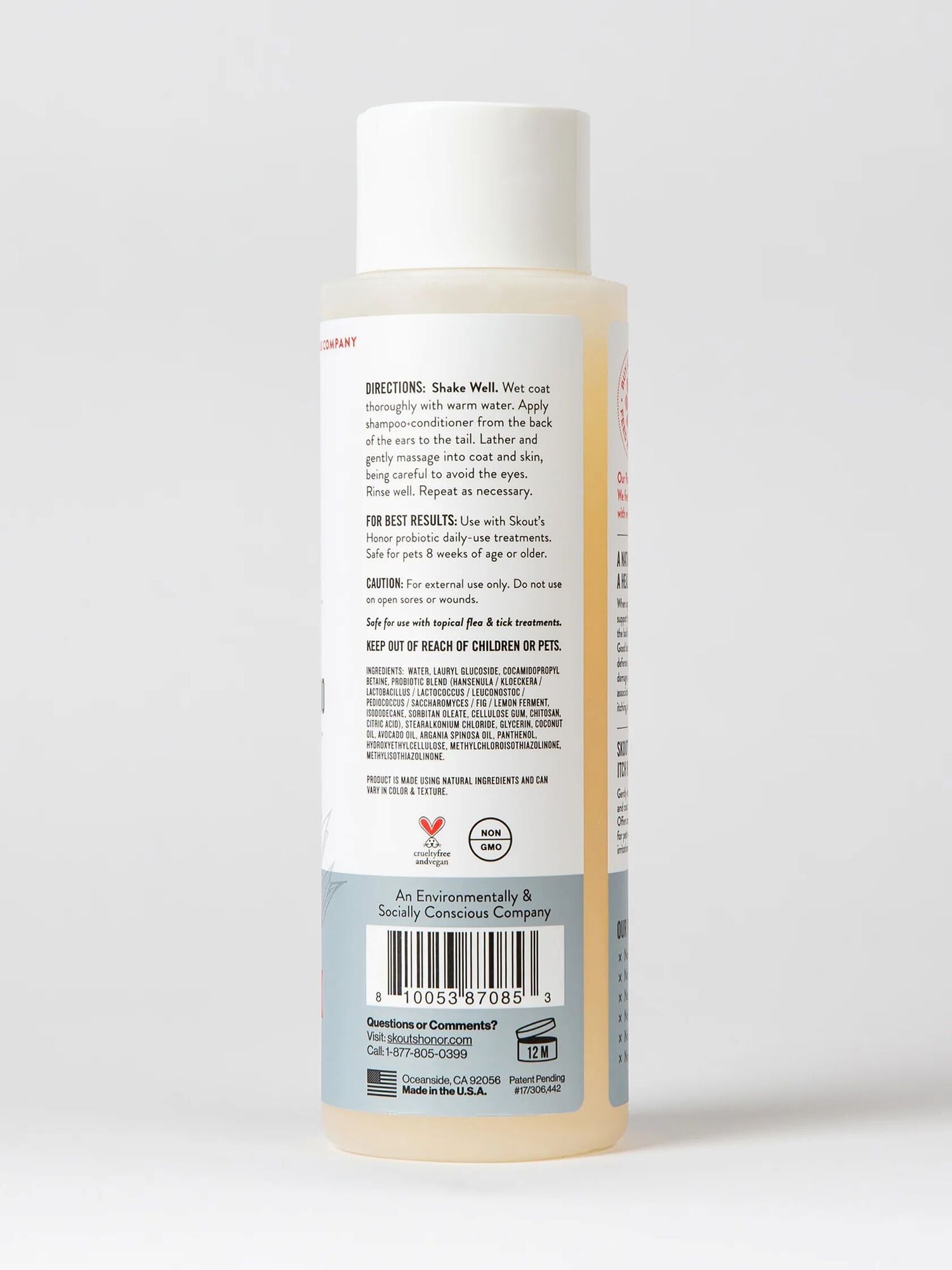 Skout's Honor Probiotic Itch Relief Shampoo, 16-Oz