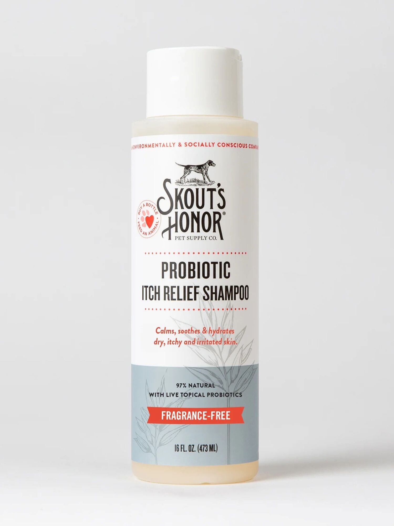 Skout's Honor Probiotic Itch Relief Shampoo, 16-Oz