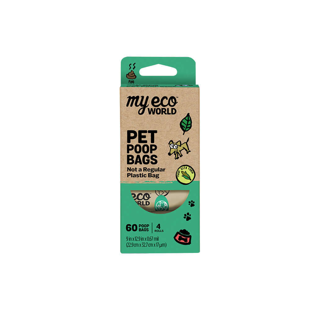 My Eco World Pet Poop Bags, 60-Ct